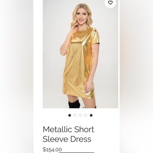 Renee C. Elegant Gold and Black Ensemble